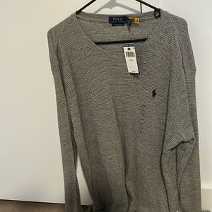 Ralph Lauren Long Sleeve Light Grey Size XL with Tags